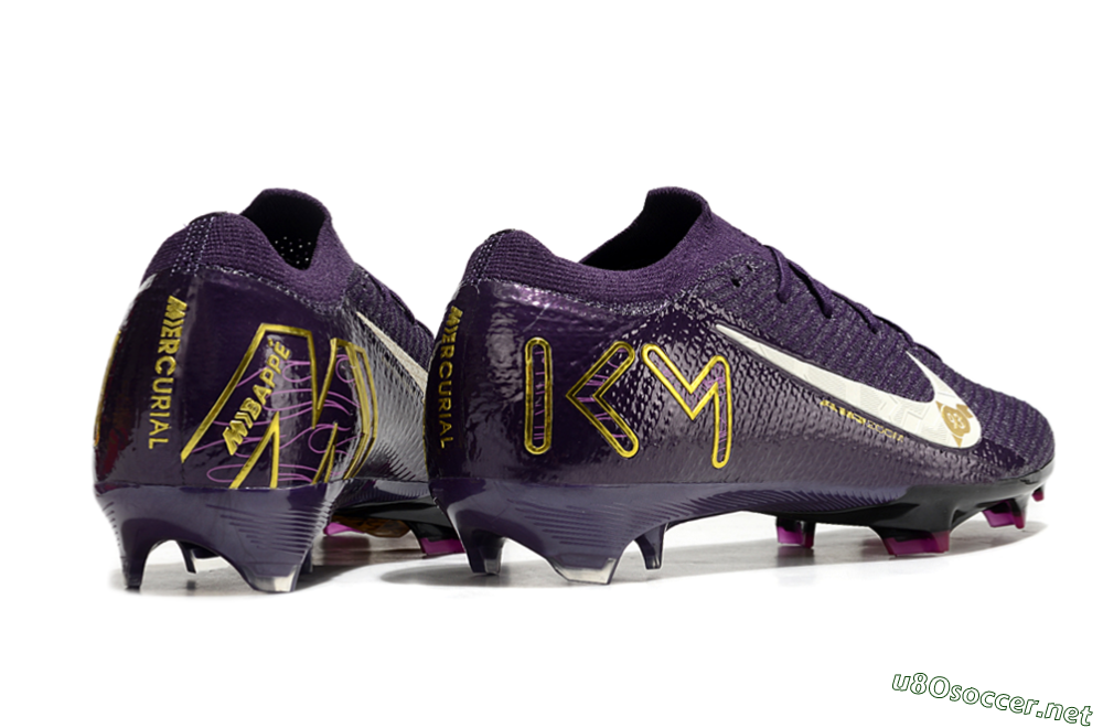 Men's Nike Air Zoom Mercurial Vapor 16 Elite FG Football Boots - Purple/White/Gold 6