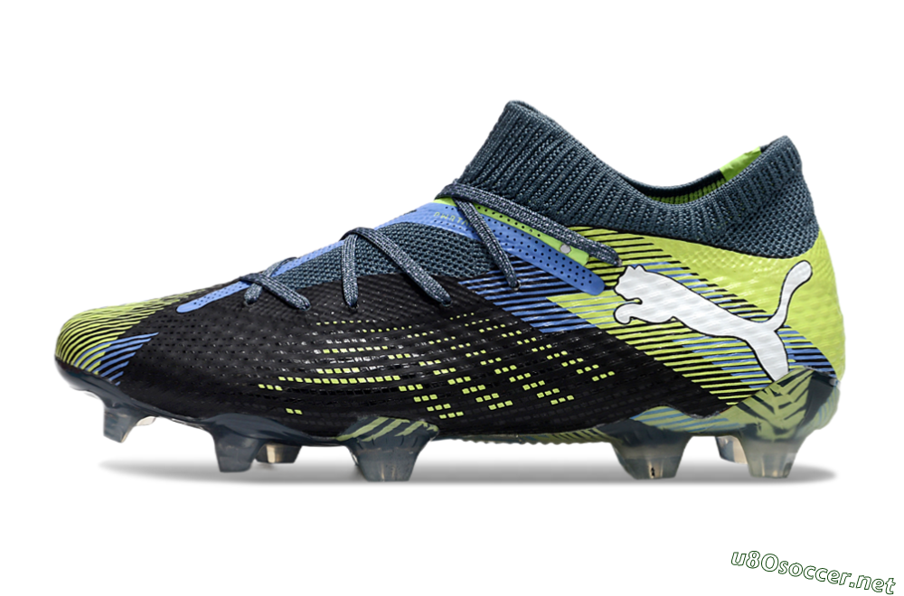 Men's Puma Future Ultimate FG Football Boots - Black/Yellow/Blue 0
