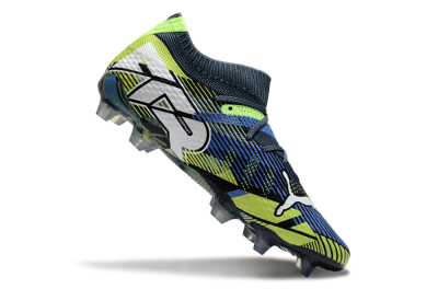 Men's Puma Future Ultimate FG Football Boots - Black/Yellow/Blue