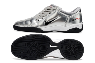 Men's Nike Total 90 II IC Football Shoes - Silver/Black/White