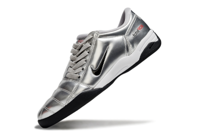 Men's Nike Total 90 II IC Football Shoes - Silver/Black/White