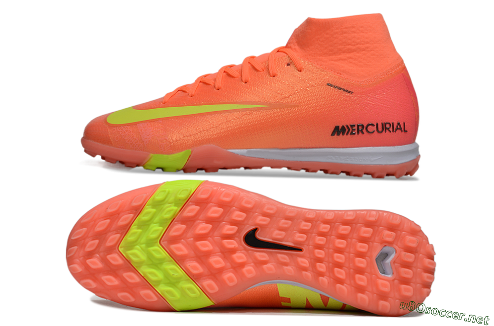 Unisex Nike Air Zoom Mercurial Superfly 9 Elite TF Football Shoes - Red/Yellow/White 1