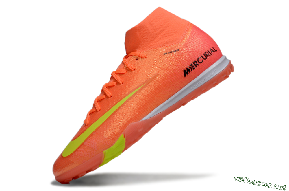 Unisex Nike Air Zoom Mercurial Superfly 9 Elite TF Football Shoes - Red/Yellow/White 5