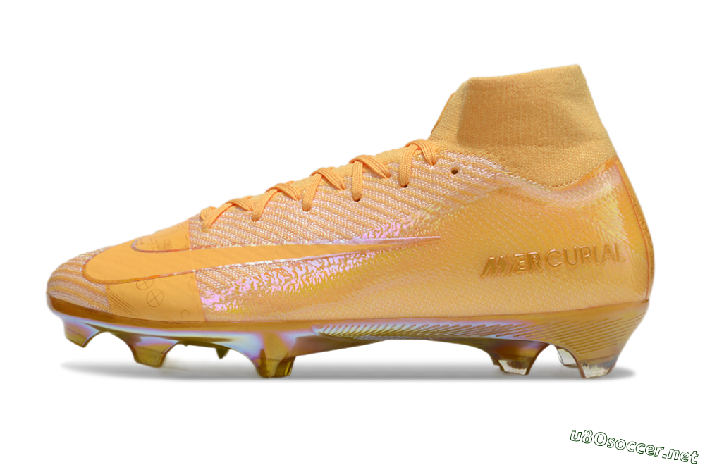 Unisex Nike Air Zoom Mercurial Superfly 10 Elite FG Football Boots - Gold/Gold 0