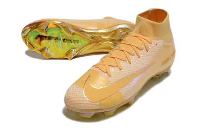 Unisex Nike Air Zoom Mercurial Superfly 10 Elite FG Football Boots - Gold/Gold