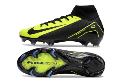 Unisex Nike Air Zoom Mercurial Superfly 10 Elite FG Football Boots - Black/Yellow