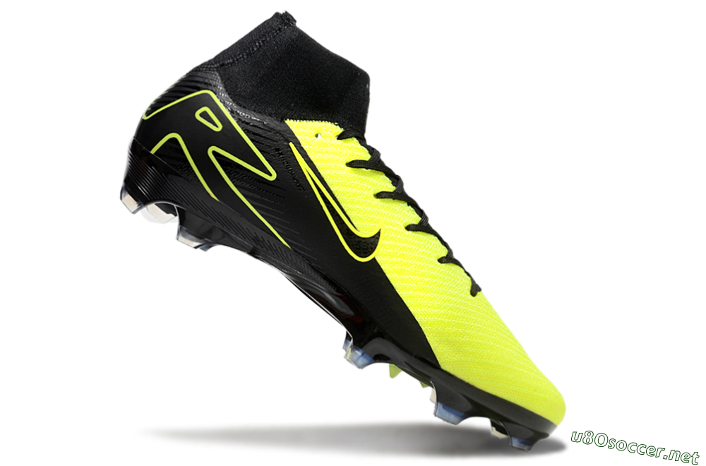 Unisex Nike Air Zoom Mercurial Superfly 10 Elite FG Football Boots - Black/Yellow 4