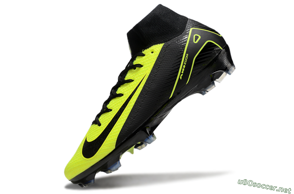 Unisex Nike Air Zoom Mercurial Superfly 10 Elite FG Football Boots - Black/Yellow 5