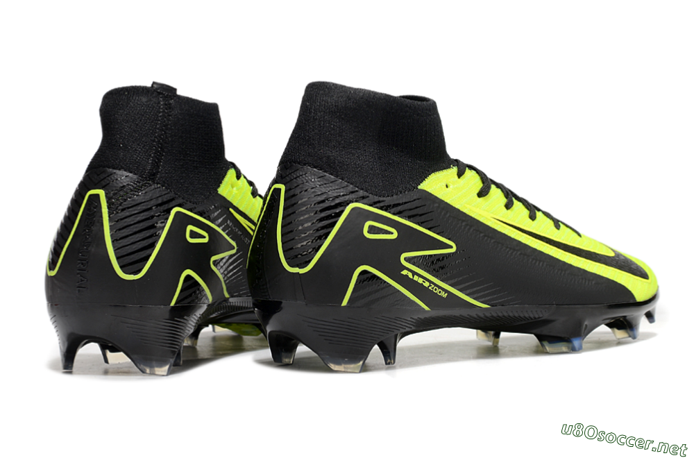 Unisex Nike Air Zoom Mercurial Superfly 10 Elite FG Football Boots - Black/Yellow 6