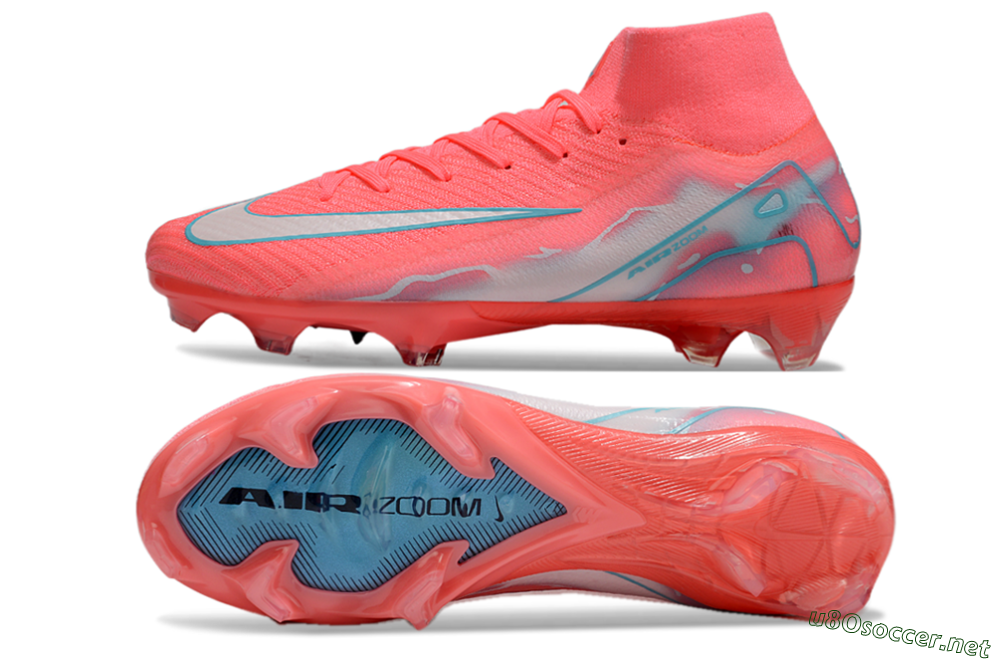 Unisex Nike Air Zoom Mercurial Superfly 10 Elite FG Football Boots - Red/Silver/Blue 1