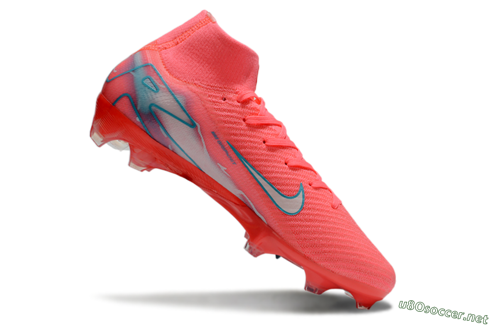 Unisex Nike Air Zoom Mercurial Superfly 10 Elite FG Football Boots - Red/Silver/Blue 4