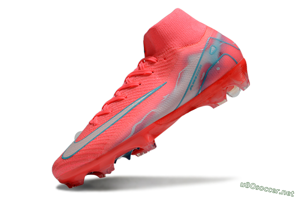 Unisex Nike Air Zoom Mercurial Superfly 10 Elite FG Football Boots - Red/Silver/Blue 5
