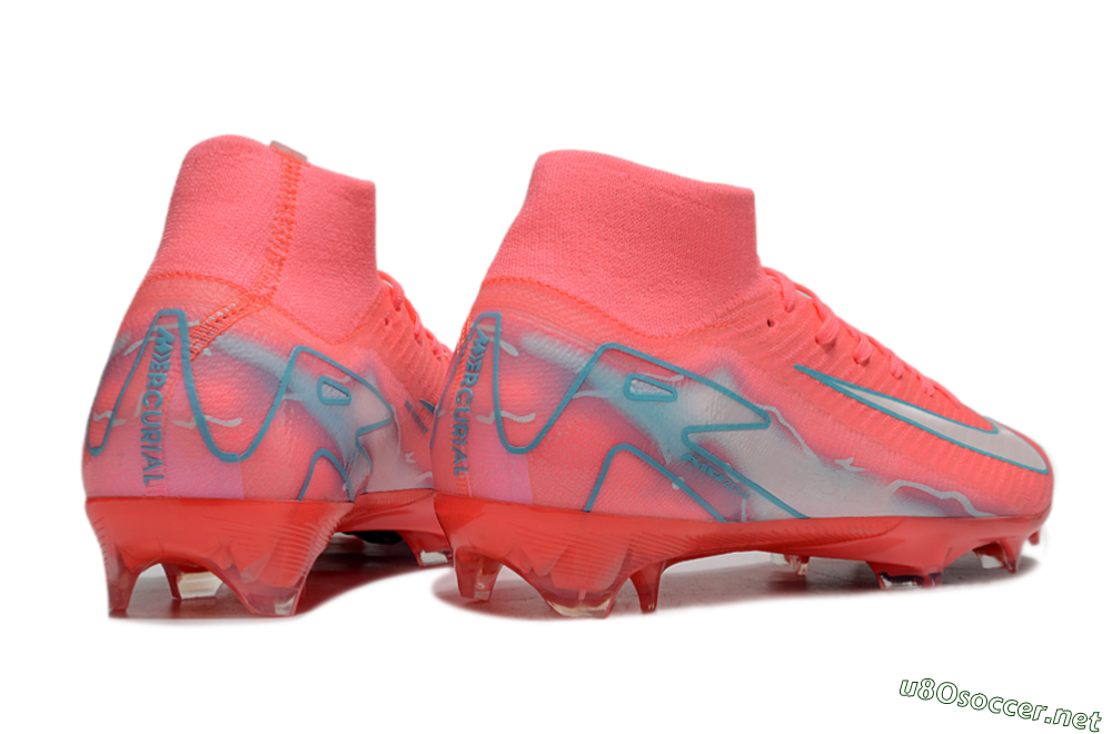 Unisex Nike Air Zoom Mercurial Superfly 10 Elite FG Football Boots - Red/Silver/Blue 6