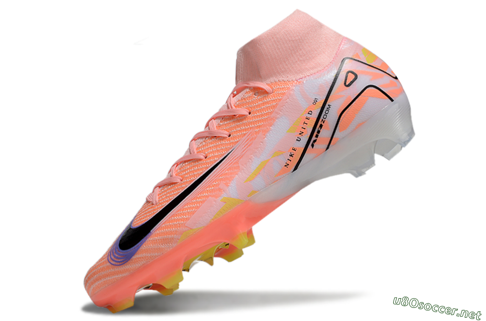 Unisex Nike Air Zoom Mercurial Superfly 10 Elite FG Football Boots - Pink/Black/Purple 5