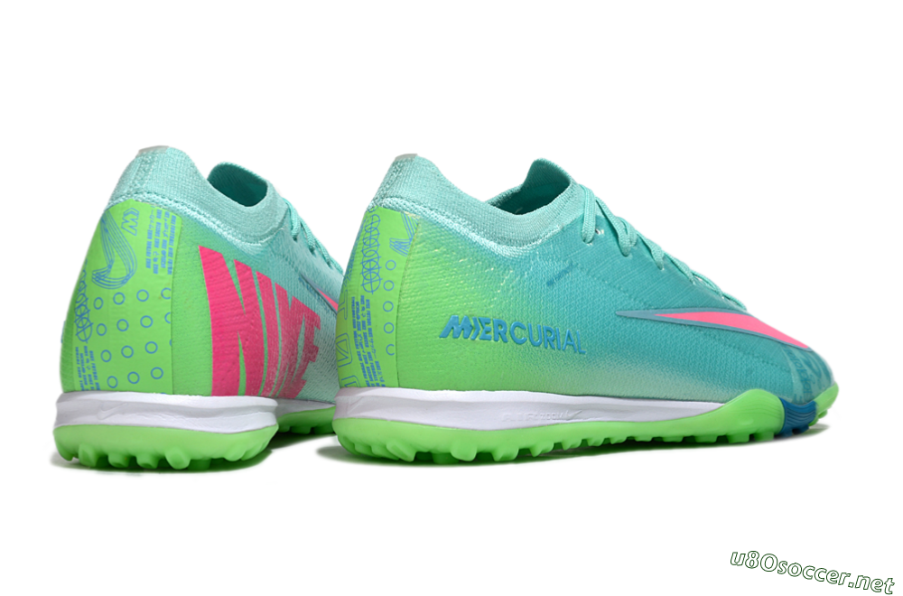 Men's Nike Air Zoom Mercurial Vapor 16 Elite TF Football Shoes - Jade/Pink/White 6