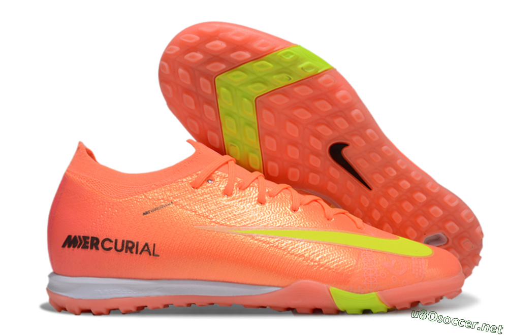 Unisex Nike Air Zoom Mercurial Vapor 16 Elite TF Football Shoes - Red/Yellow/Black 2