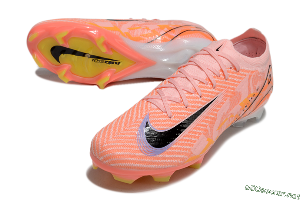 Unisex Nike Air Zoom Mercurial Vapor 16 Elite FG Football Boots - Pink/Black/Purple 3