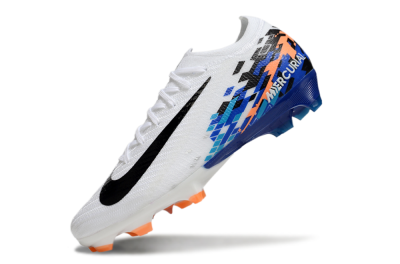 Unisex Nike Air Zoom Mercurial Vapor 16 Elite FG Football Boots - White/Black/Blue/Orange