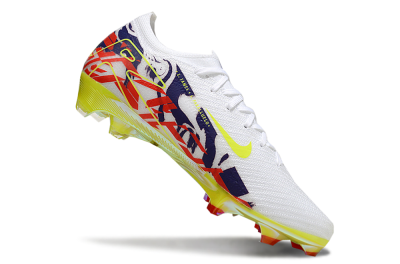 Men's Nike Air Zoom Mercurial Vapor 16 Elite FG Football Boots - White/Blue/Yellow
