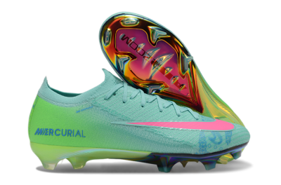 Unisex Nike Air Zoom Mercurial Vapor 16 Elite FG Football Boots - Jade/Pink/Blue