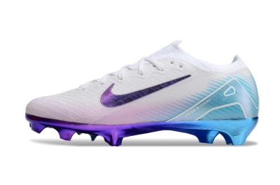 Unisex Nike Air Zoom Mercurial Vapor 16 Elite FG Football Boots - White/Purple/Blue