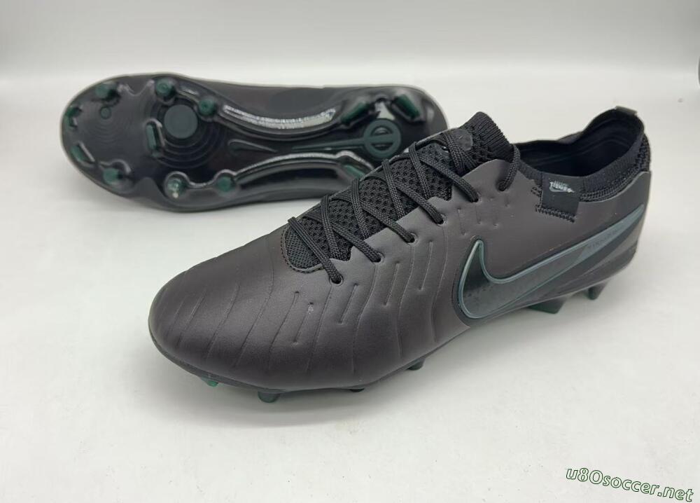 Men's Nike Tiempo Legend 10 Elite FG Football Boots - Black/Jade
