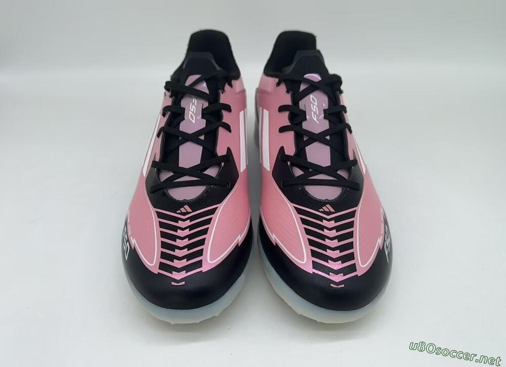 Men's Adidas F50 Pro TF Football Shoes - Pink/Black/White
