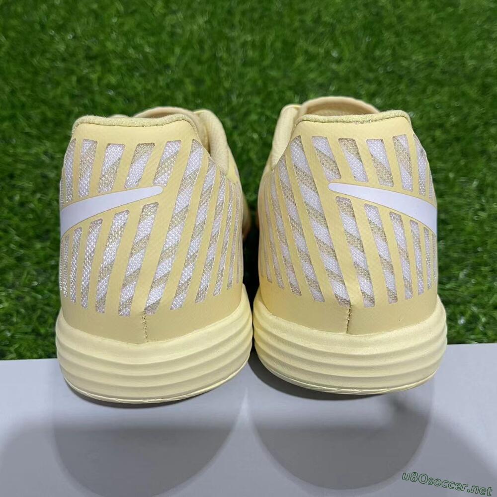 Men's Nike Lunar Gato 2 IC Football Shoes - Yellow/White/Brown