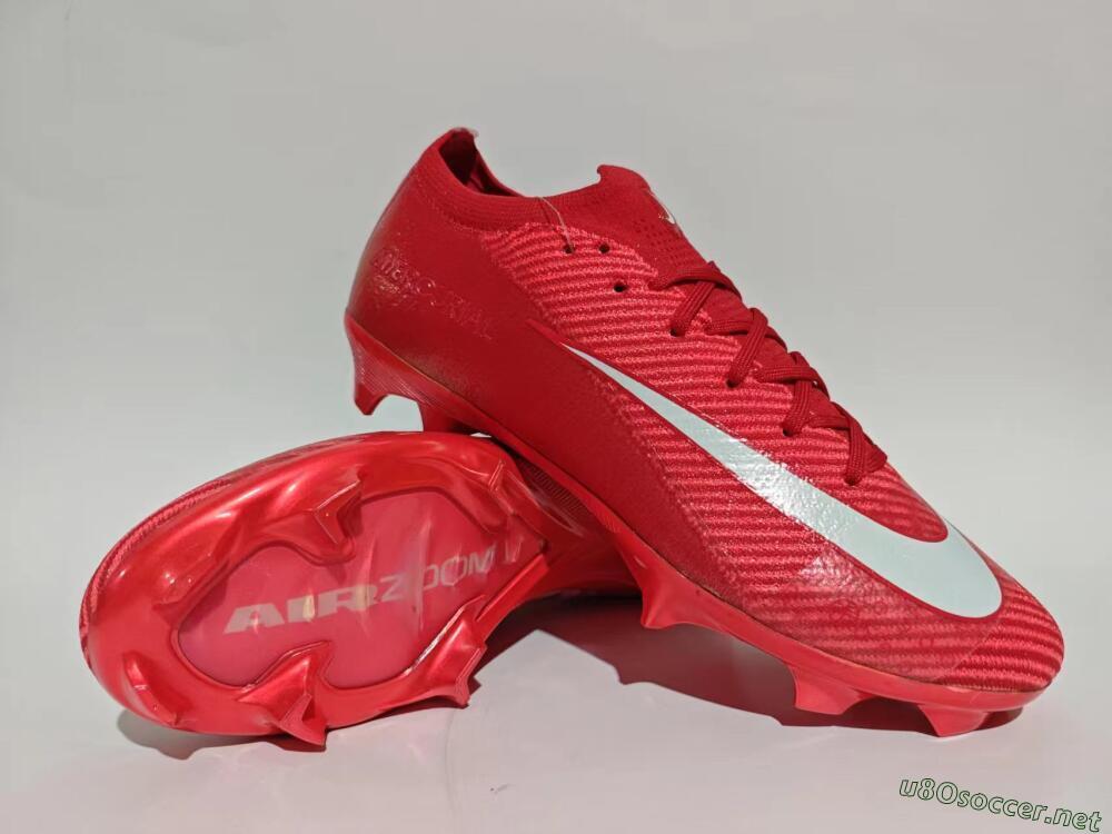 Men's Nike Air Zoom Mercurial Vapor 16 Elite FG Football Boots - Red/White
