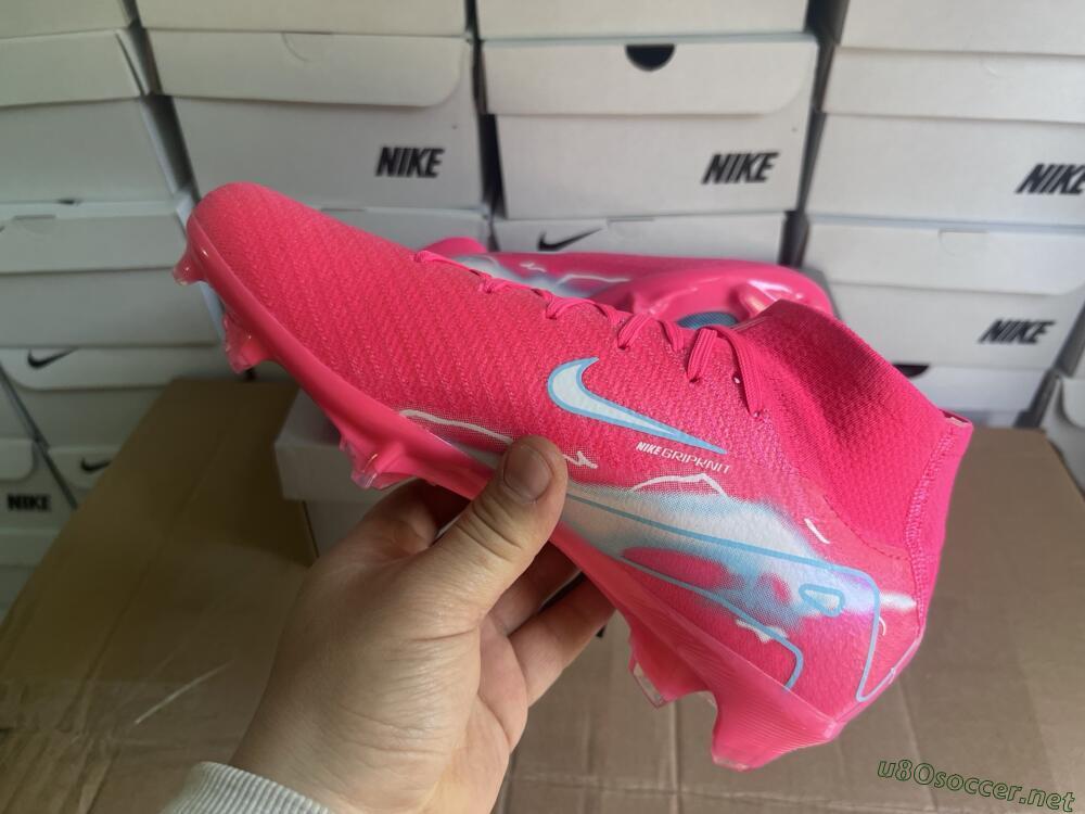 Unisex Nike Air Zoom Mercurial Superfly 10 Elite FG Football Boots - Red/Silver/Blue