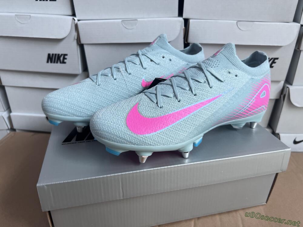 Men's Nike Air Zoom Mercurial Vapor 16 Elite SG Football Boots - Jade/Pink
