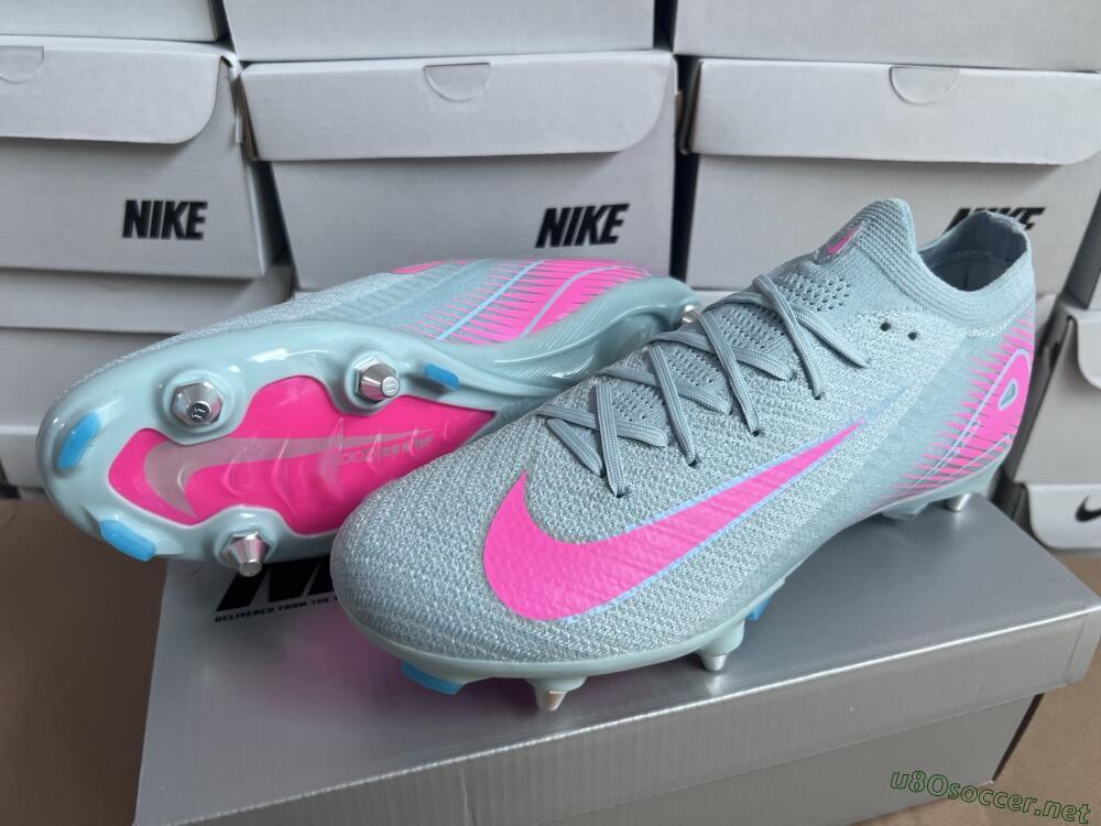 Men's Nike Air Zoom Mercurial Vapor 16 Elite SG Football Boots - Jade/Pink