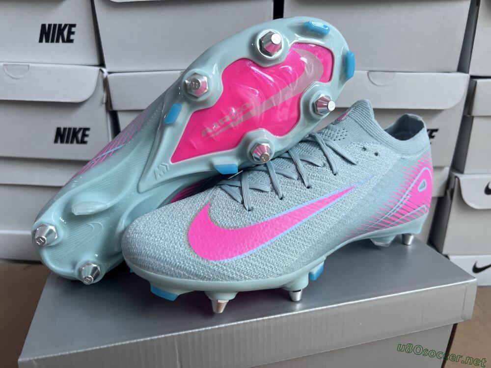 Men's Nike Air Zoom Mercurial Vapor 16 Elite SG Football Boots - Jade/Pink