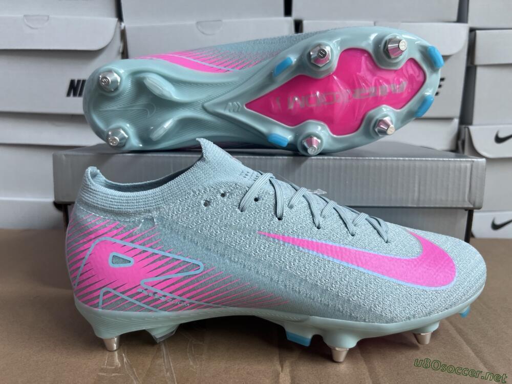 Men's Nike Air Zoom Mercurial Vapor 16 Elite SG Football Boots - Jade/Pink
