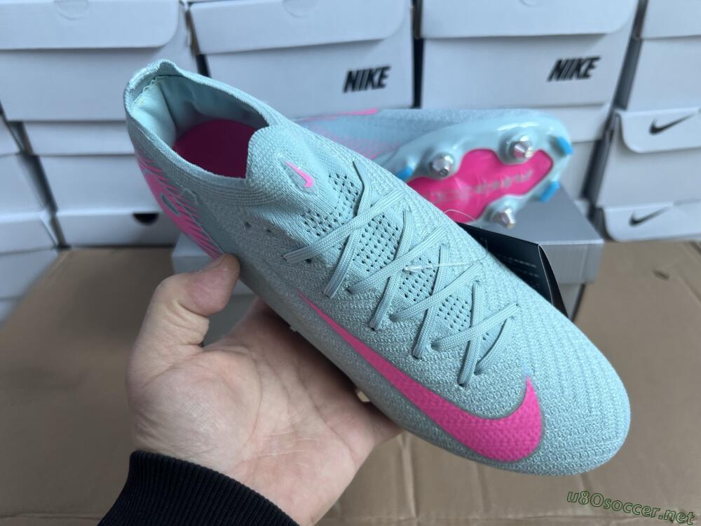 Men's Nike Air Zoom Mercurial Vapor 16 Elite SG Football Boots - Jade/Pink