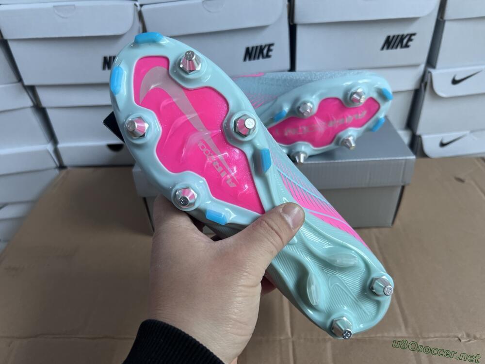 Men's Nike Air Zoom Mercurial Vapor 16 Elite SG Football Boots - Jade/Pink