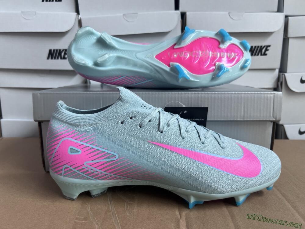 Men's Nike Air Zoom Mercurial Vapor 16 Elite FG Football Boots - Jade/Pink/Silver