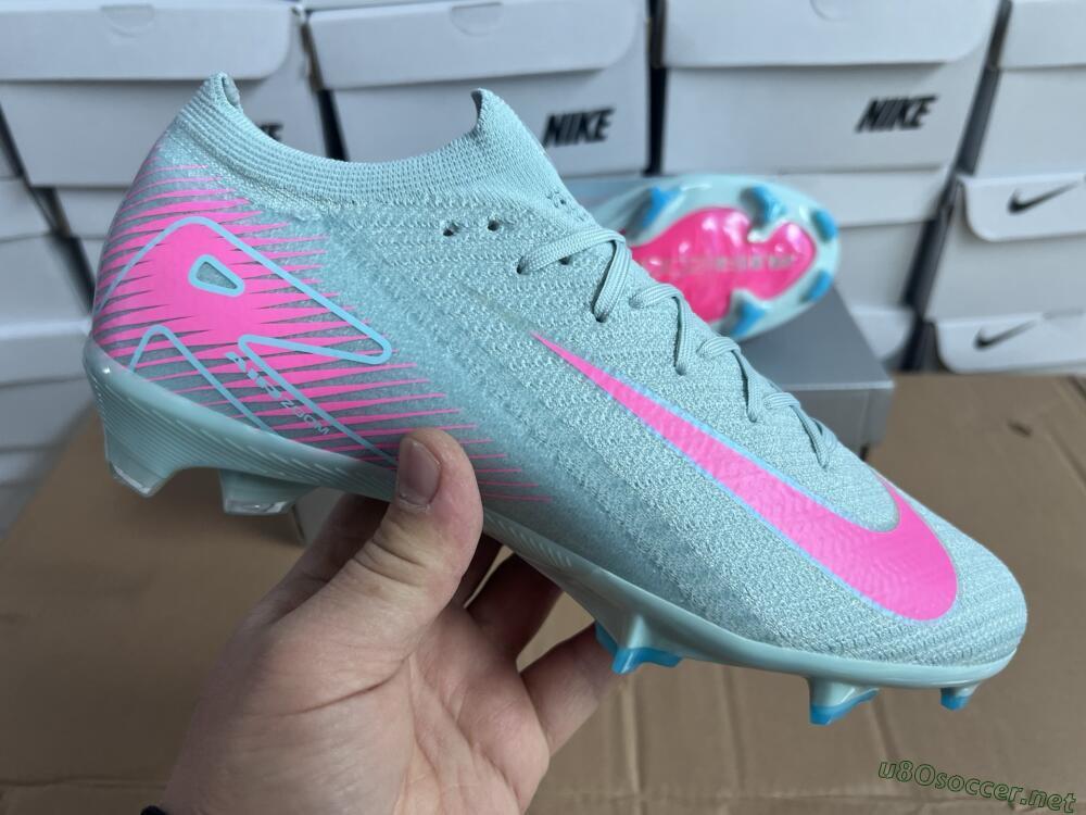 Men's Nike Air Zoom Mercurial Vapor 16 Elite FG Football Boots - Jade/Pink/Silver