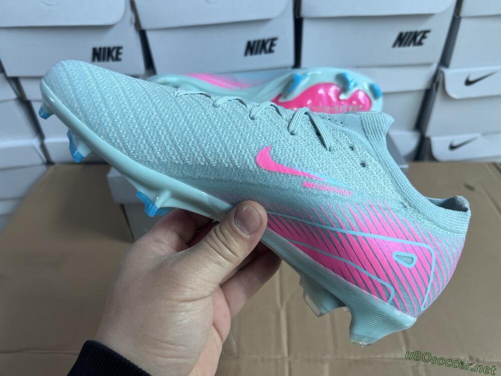 Men's Nike Air Zoom Mercurial Vapor 16 Elite FG Football Boots - Jade/Pink/Silver