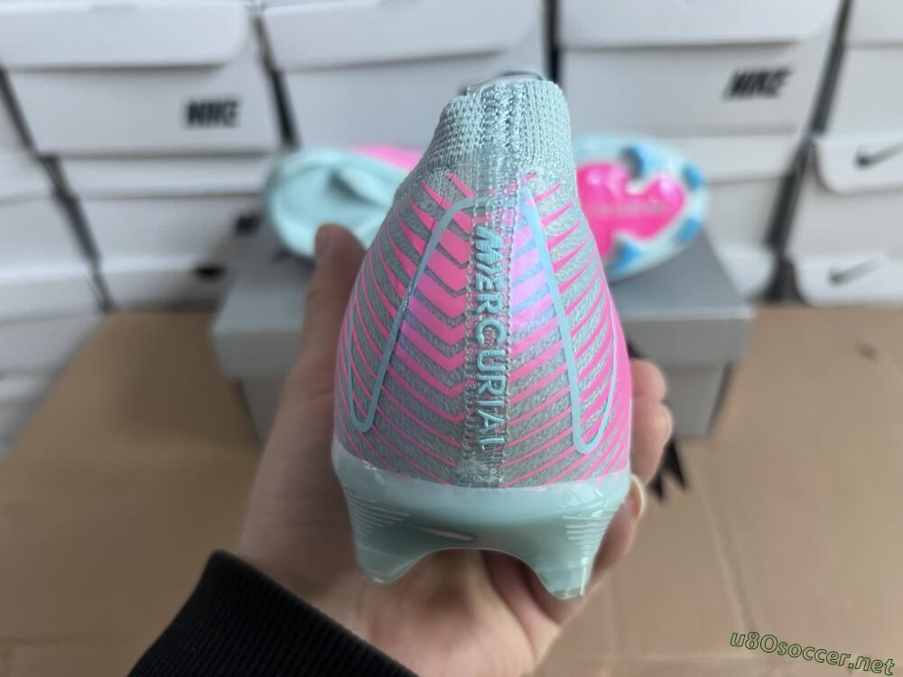 Men's Nike Air Zoom Mercurial Vapor 16 Elite FG Football Boots - Jade/Pink/Silver
