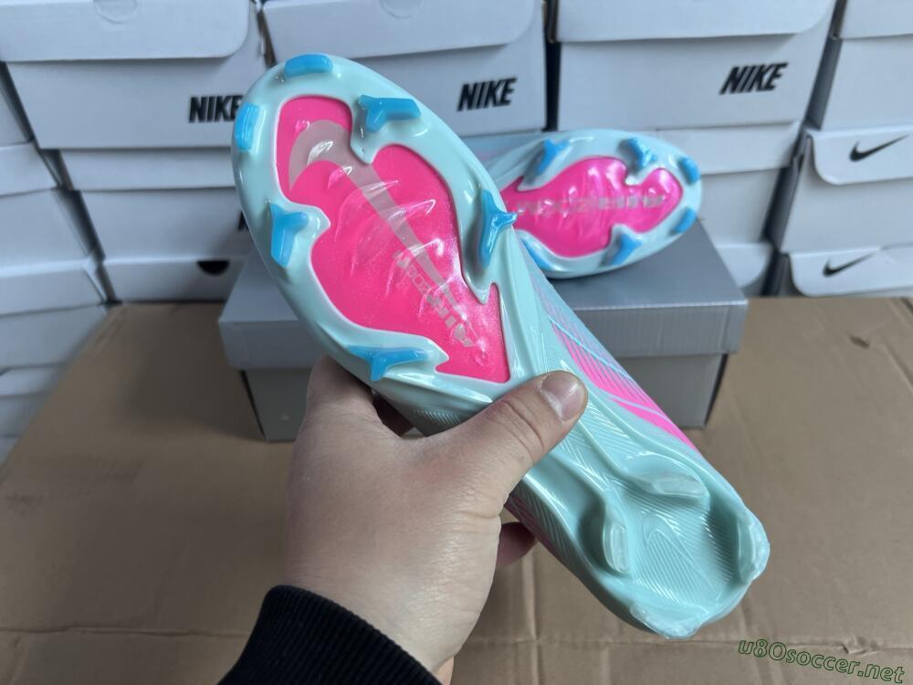 Men's Nike Air Zoom Mercurial Vapor 16 Elite FG Football Boots - Jade/Pink/Silver