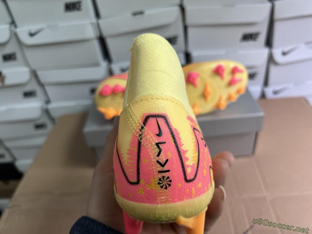 Unisex Nike Air Zoom Mercurial Superfly 10 Academy AG Football Boots - Yellow/Black/Red