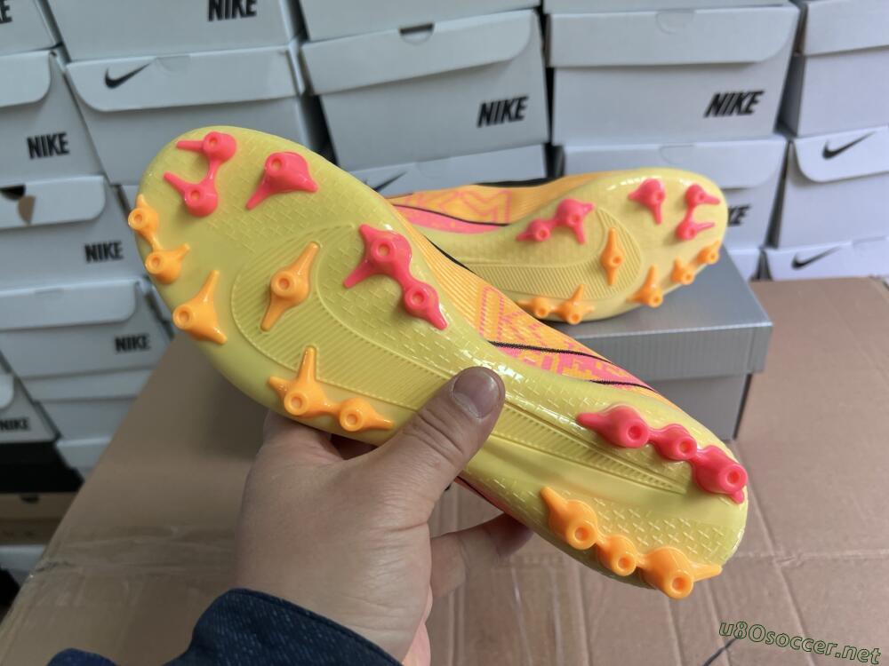 Unisex Nike Air Zoom Mercurial Superfly 10 Academy AG Football Boots - Yellow/Black/Red