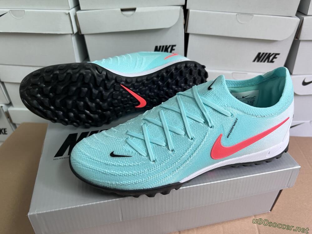 Unisex Nike Phantom Luna Elite TF Football Shoes - Jade/Red/White