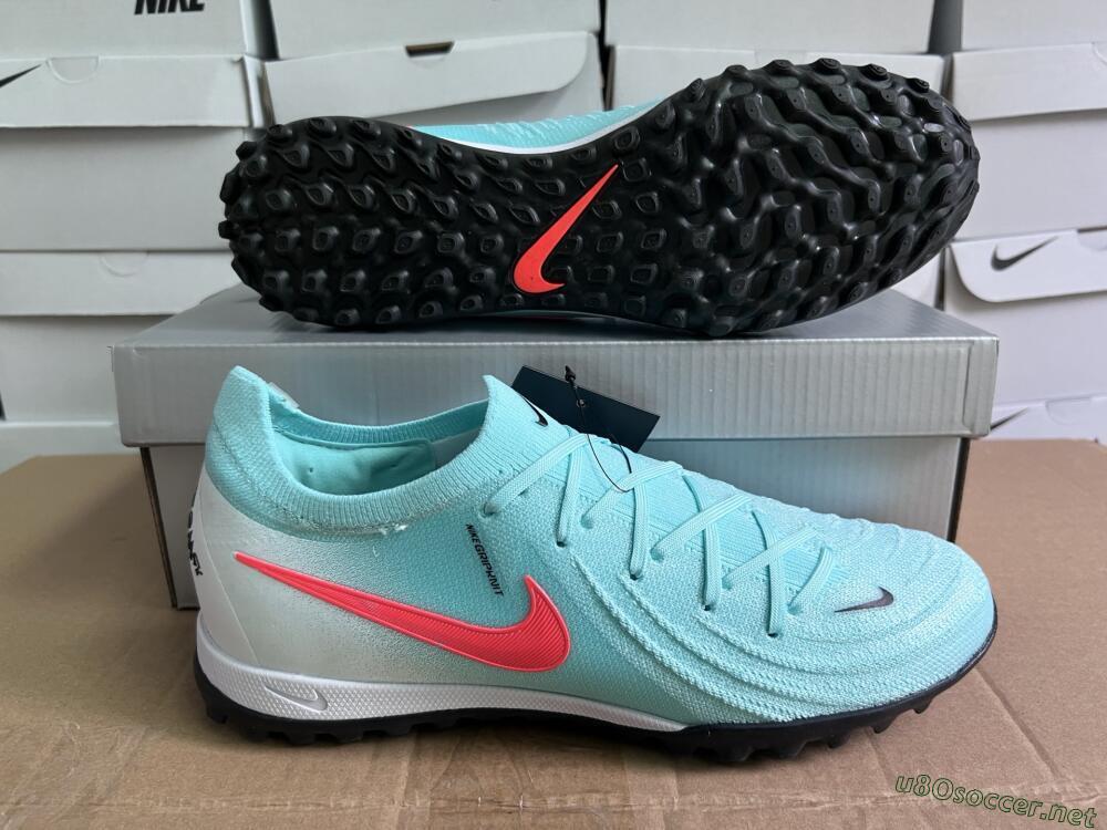 Unisex Nike Phantom Luna Elite TF Football Shoes - Jade/Red/White