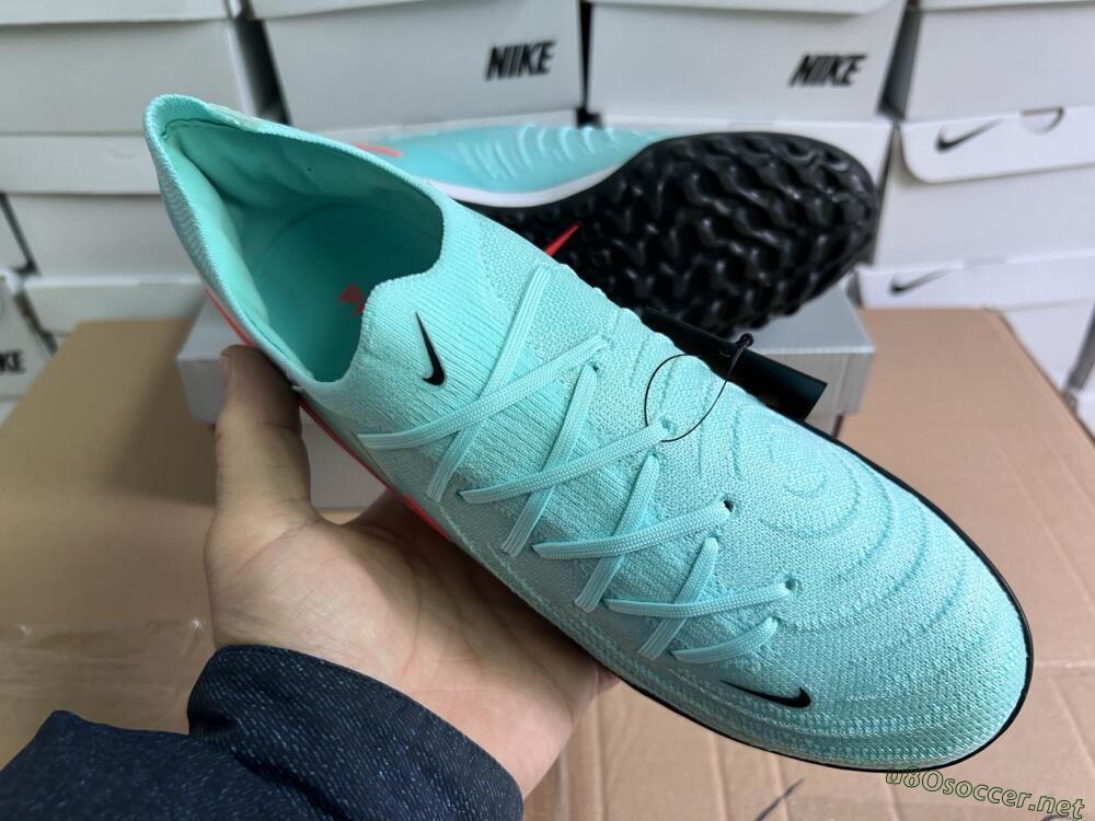 Unisex Nike Phantom Luna Elite TF Football Shoes - Jade/Red/White
