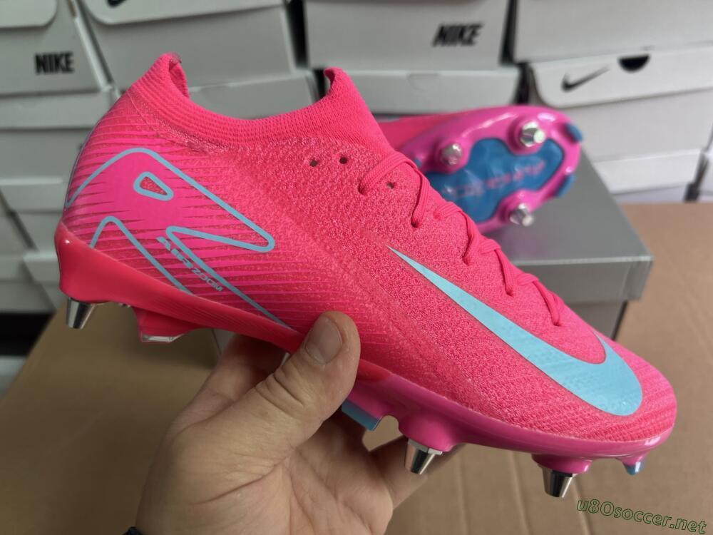Men's Nike Air Zoom Mercurial Vapor 16 Elite SG Football Boots - Pink/Jade