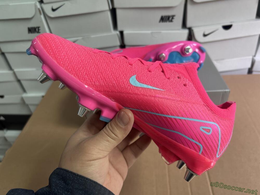 Men's Nike Air Zoom Mercurial Vapor 16 Elite SG Football Boots - Pink/Jade