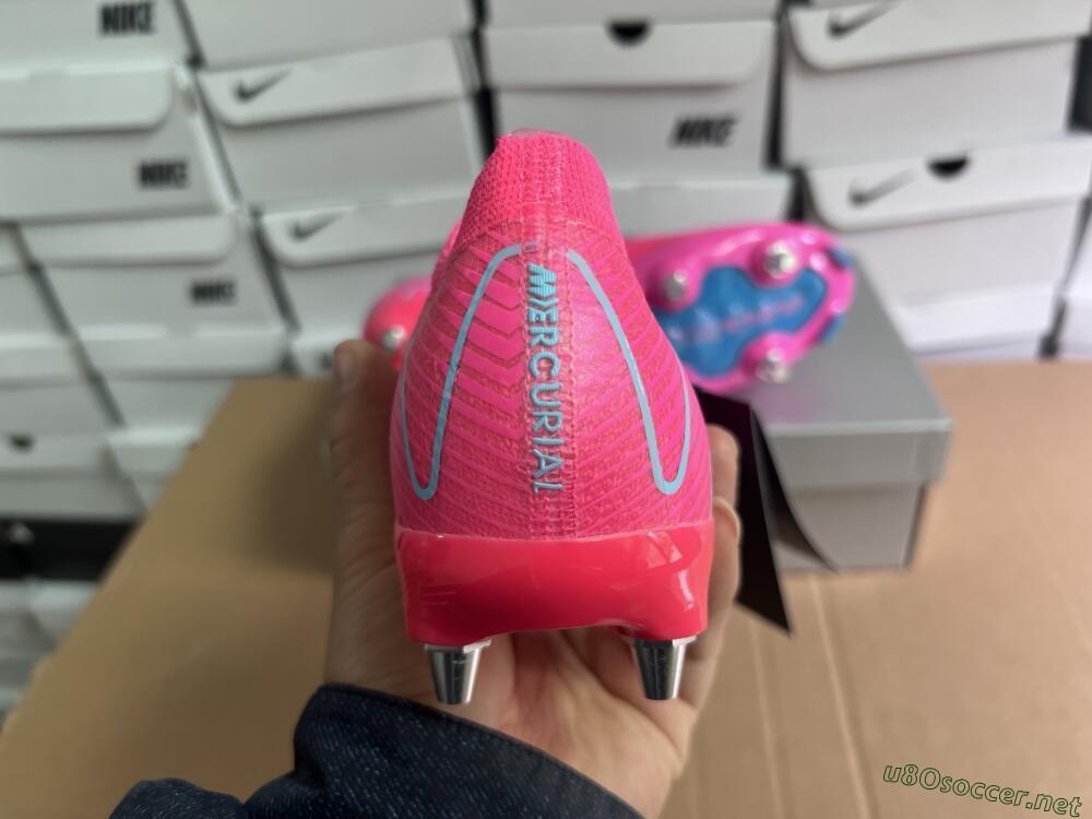 Men's Nike Air Zoom Mercurial Vapor 16 Elite SG Football Boots - Pink/Jade