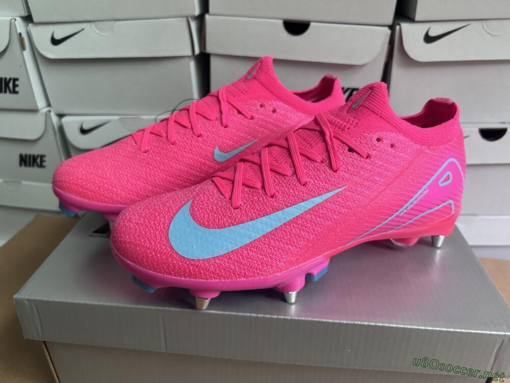 Men's Nike Air Zoom Mercurial Vapor 16 Elite SG Football Boots - Pink/Jade